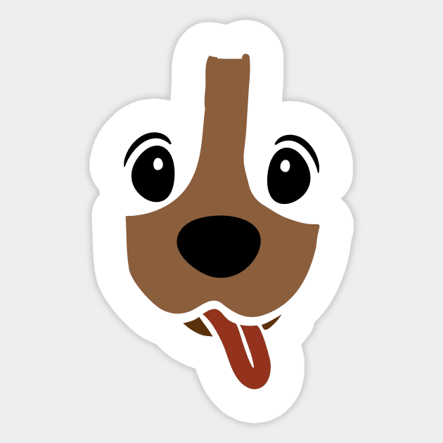 Dachshund Face Funny Dog Halloween Costume Sticker by macshoptee